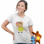 Fashion, accesorii si bijuterii - Femei - Imbracaminte femei - Tricouri si topuri femei - Tricou Femei Poneiul Pedro Purcelusa Peppa Pig, alb, marime M - Infinity.ro