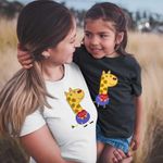 Fashion, accesorii si bijuterii - Femei - Imbracaminte femei - Tricouri si topuri femei - Tricou Femei Girafa Gerald Purcelusa Peppa Pig, negru, marime 3XL - Infinity.ro