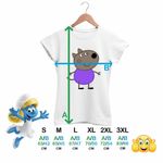 Fashion, accesorii si bijuterii - Femei - Imbracaminte femei - Tricouri si topuri femei - Tricou Femei Catelul Danny Purcelusa Peppa Pig, alb, marime L - Infinity.ro