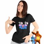Fashion, accesorii si bijuterii - Femei - Imbracaminte femei - Tricouri si topuri femei - Tricou Femei Zebrele Gemeni Zuza Zaza Peppa Pig, negru, marime 2XL - Infinity.ro