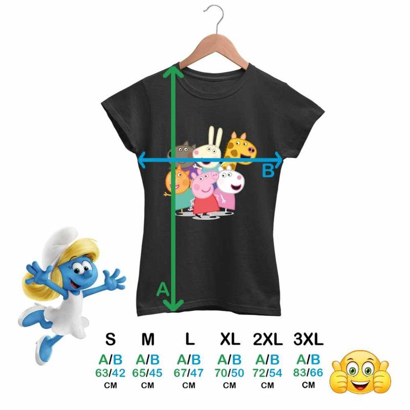 Fashion, accesorii si bijuterii - Femei - Imbracaminte femei - Tricouri si topuri femei - Tricou Femei Purcelusa Peppa Pig Prieteni Pepa, negru, marime L - Infinity.ro