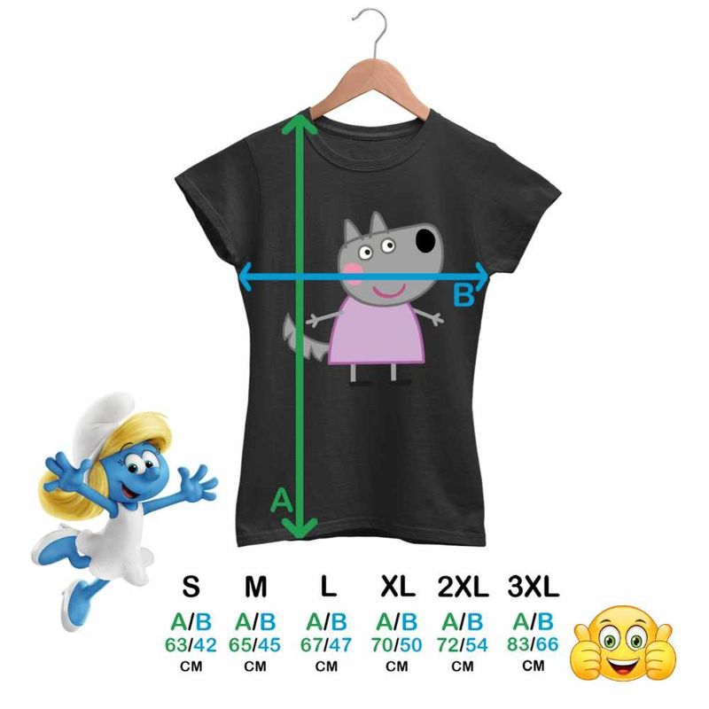 Fashion, accesorii si bijuterii - Femei - Imbracaminte femei - Tricouri si topuri femei - Tricou Femei Lupoaica Wendy Purcelusa Peppa Pig, negru, marime 3XL - Infinity.ro