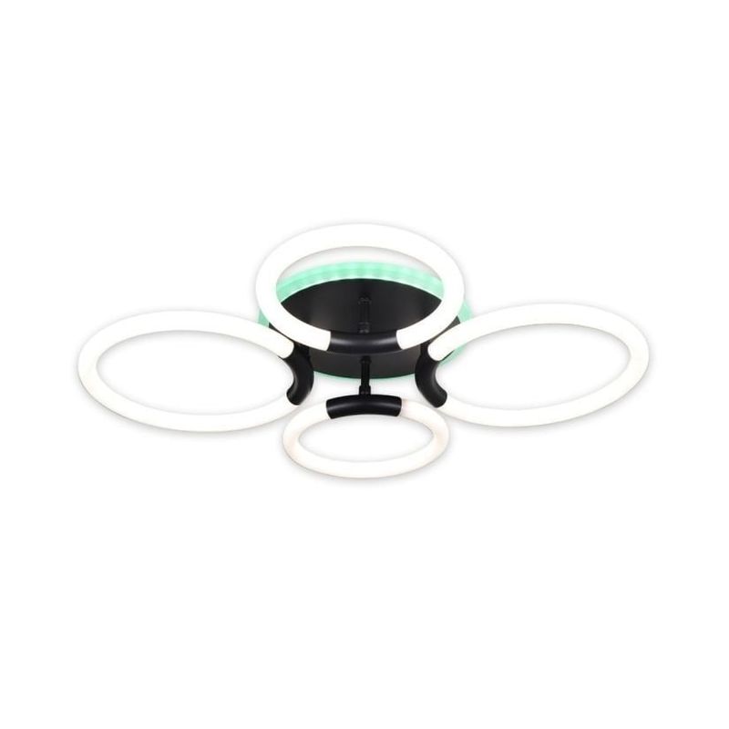 Casa si Gradina - Corpuri si surse de iluminat - Plafoniere, aplice si spoturi - Plafoniera LED Rhea PL4 KL151102, 41W, 3000K-4500K-6500K + RGB, dimabila, telecomanda, smart, alb, Klausen - Infinity.ro