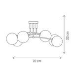 Casa si Gradina - Corpuri si surse de iluminat - Lustre si pendule - Lustra interior Sefora, 6xE27, alba, Klausen - Infinity.ro