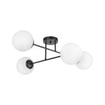 Casa si Gradina - Corpuri si surse de iluminat - Plafoniere, aplice si spoturi - Candelabru interior Zhara, 4xE27, modern, negru, Klausen - Infinity.ro