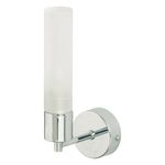 Casa si Gradina - Corpuri si surse de iluminat - Plafoniere, aplice si spoturi - Aplica Lilly KL0405, 1xG9, IP44, alb + crom, sticla + metal, pentru baie, Klausen - Infinity.ro