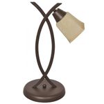 Casa si Gradina - Corpuri si surse de iluminat - Veioze si lampi - Veioze - Veioza Ramo KL2564, 1xE27, maro antic + bej, metal + sticla, stil clasic, Klausen - Infinity.ro