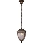 Casa si Gradina - Corpuri si surse de iluminat - Lustre si pendule - Pendul exterior Florida KL5463, 1xE27, bronz, metal + sticla, IP44, stil vintage, Klausen - Infinity.ro