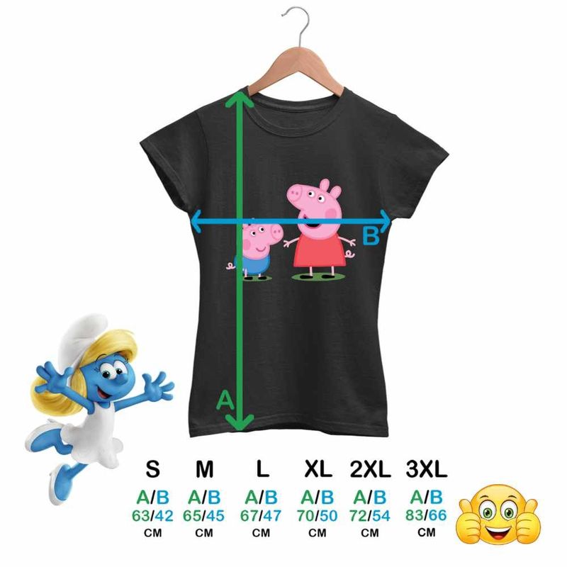 Fashion, accesorii si bijuterii - Femei - Imbracaminte femei - Tricouri si topuri femei - Tricou Femei Purcelusa Peppa si George Pepa, negru, marime S - Infinity.ro