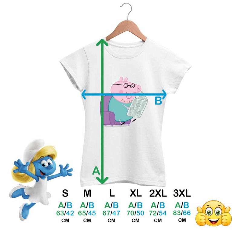 Fashion, accesorii si bijuterii - Femei - Imbracaminte femei - Tricouri si topuri femei - Tricou Femei Tata Purcelusa Peppa Citeste Ziarul, alb, marime S - Infinity.ro