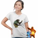 Fashion, accesorii si bijuterii - Femei - Imbracaminte femei - Tricouri si topuri femei - Tricou Femei Zootopia Flash Lenes Ghiseu, alb, marime XL - Infinity.ro