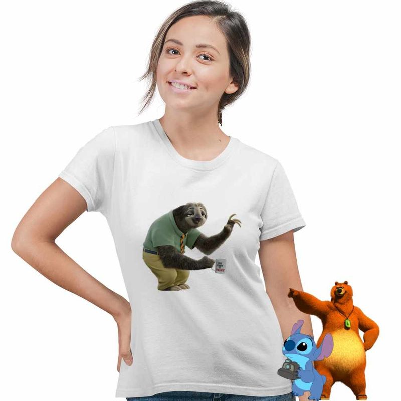 Fashion, accesorii si bijuterii - Femei - Imbracaminte femei - Tricouri si topuri femei - Tricou Femei Zootopia Flash Lenes Ghiseu, alb, marime XL - Infinity.ro