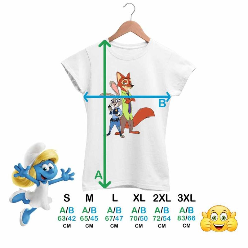 Fashion, accesorii si bijuterii - Femei - Imbracaminte femei - Tricouri si topuri femei - Tricou Femei Zootopia Nick Judy Parteneri, alb, marime S - Infinity.ro