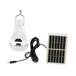 Auto si Moto - Electrice auto - Iluminare si semnalizare - Becuri auto - Bec cu 20 LEDuri cu Acumulator si Incarcare Solara, Solutia Ideala pentru Iluminare Autonoma, Culoare Alb, Lumina Rece - Infinity.ro