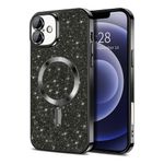 Laptop, Telefoane si Tablete - Telefoane mobile si accesorii - Accesorii Telefoane - Huse telefoane - Husa pentru iPhone 16 Plus - Techsuit Luxury Glitter MagSafe - Black - Infinity.ro