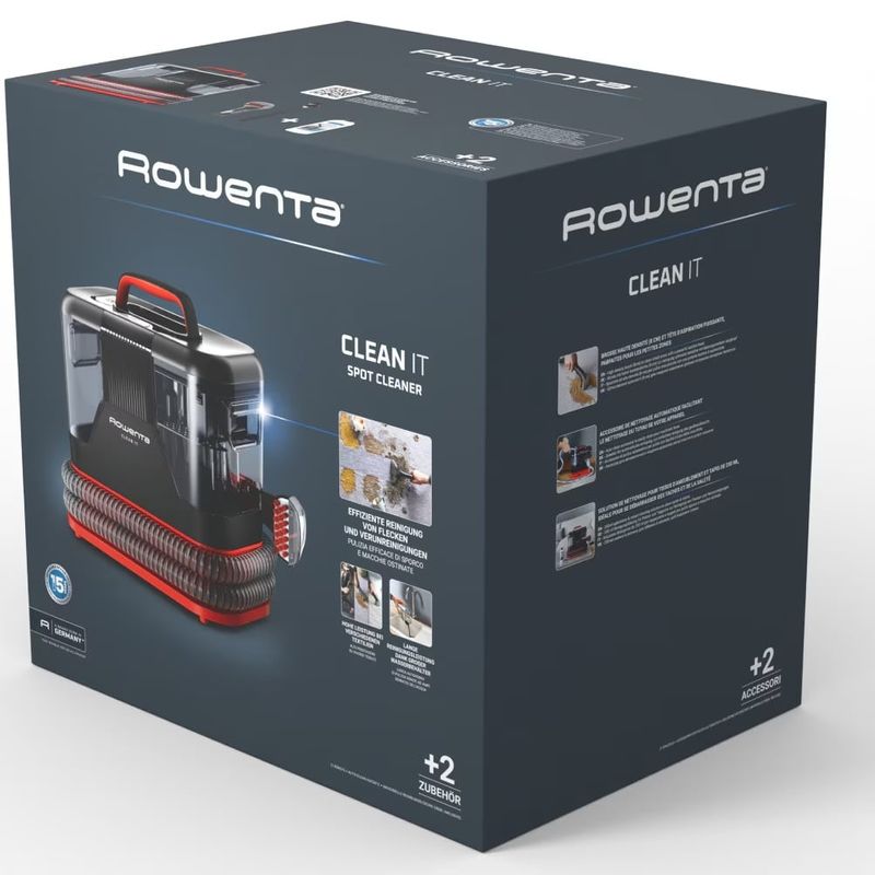 Electronice si Electrocasnice - Ingrijirea locuintei - Aspiratoare - Aspirator cu spalare Rowenta Clean IT IN5012F0, 400 W, putere aspirare 12.5 kpa, rezervor apa & detergent 1.8 L - Infinity.ro