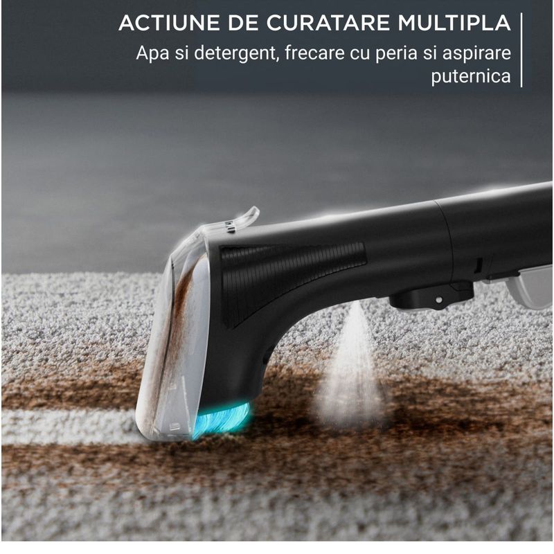 Electronice si Electrocasnice - Ingrijirea locuintei - Aspiratoare - Aspirator cu spalare Rowenta Clean IT IN5012F0, 400 W, putere aspirare 12.5 kpa, rezervor apa & detergent 1.8 L - Infinity.ro