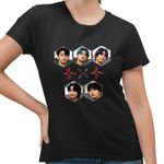 Fashion, accesorii si bijuterii - Femei - Imbracaminte femei - Tricouri si topuri femei - Tricou Femei Tomorrow X Together Merch Bts, negru, marime S - Infinity.ro