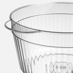Casa si Gradina - Bucatarie si vesela - Vesela si tacamuri - Farfurii si boluri - Salatiera din Plastic cu Capac, 3.8L, Transparenta, cu Manere - Infinity.ro