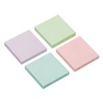 Carti si Birotica - Papetarie - Notite autoadezive - Set Notite Adezive 4 Culori Pale, 7.7x7.7 cm, 500 de foi - Infinity.ro