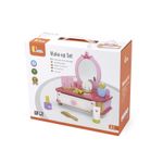 Jucarii, Copii si Bebe - Jucarii si jocuri - Jucarii de rol - Frumusete, bijuterii si accesorii fetite - Masuta de toaleta set de machiaj Viga, lemn, roz - Infinity.ro