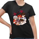 Fashion, accesorii si bijuterii - Femei - Imbracaminte femei - Tricouri si topuri femei - Tricou Femei Tomorrow X Together Kpop Merch, negru, marime S - Infinity.ro