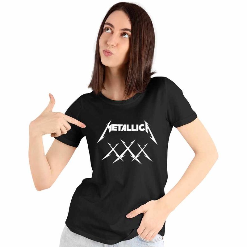 Fashion, accesorii si bijuterii - Femei - Imbracaminte femei - Tricouri si topuri femei - Tricou Femei Metallica Merch Nothing Else Matters, negru, marime S - Infinity.ro