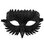 Casa si Gradina - Decoratiuni - Decoratiuni petrecere - Masti si costume carnaval - Masca de Carnaval cu Model Pasare, Neagra, pentru Barbati - Infinity.ro