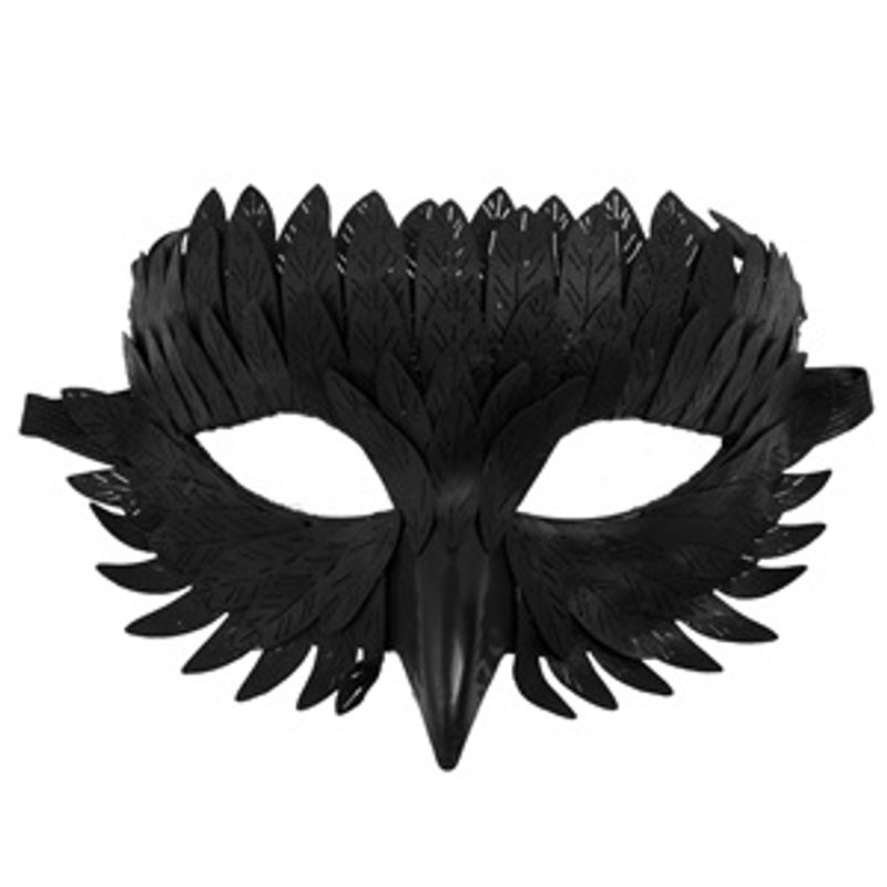 Casa si Gradina - Decoratiuni - Decoratiuni petrecere - Masti si costume carnaval - Masca de Carnaval cu Model Pasare, Neagra, pentru Barbati - Infinity.ro