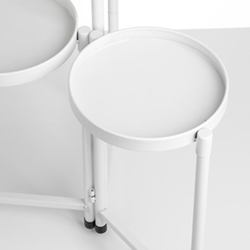 Casa si Gradina - Gradinarit si plante - Plante si ghivece - Ghivece si suporturi - Suport Metalic Alb pentru Plante cu 3 Niveluri - Design Modern - Infinity.ro