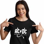 Fashion, accesorii si bijuterii - Femei - Imbracaminte femei - Tricouri si topuri femei - Tricou Femei AC/DC Highway To Hell ACDC Merch, negru, marime S - Infinity.ro