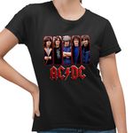 Fashion, accesorii si bijuterii - Femei - Imbracaminte femei - Tricouri si topuri femei - Tricou Femei ACDC Merch All Gang AC/DC, negru, marime S - Infinity.ro