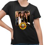 Fashion, accesorii si bijuterii - Femei - Imbracaminte femei - Tricouri si topuri femei - Tricou Femei Guns N Roses Merch, negru, marime S - Infinity.ro