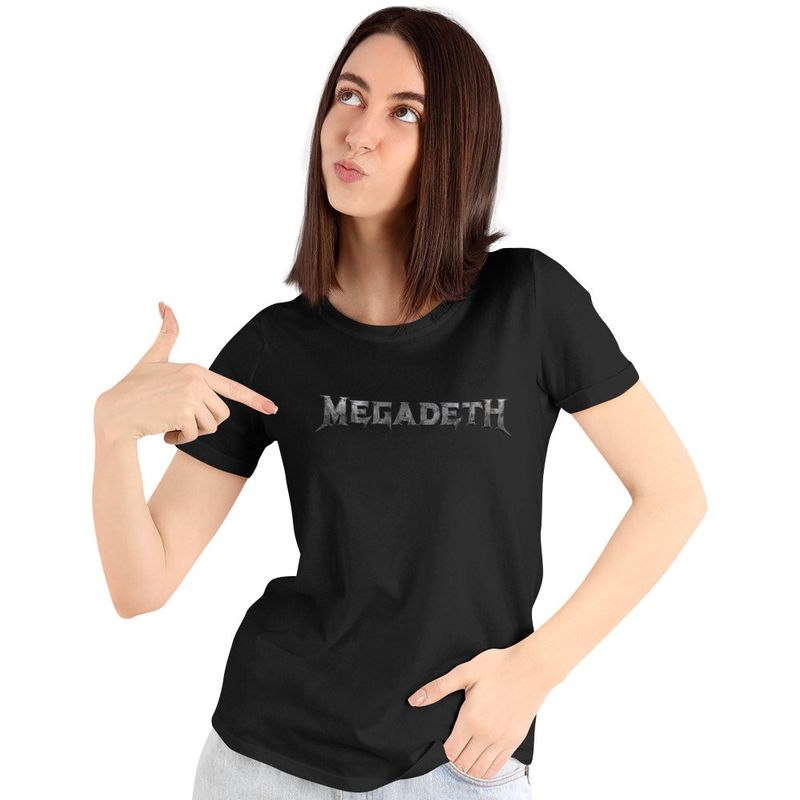 Fashion, accesorii si bijuterii - Femei - Imbracaminte femei - Tricouri si topuri femei - Tricou Femei Megadeth Heave Metal Merch, negru, marime S - Infinity.ro