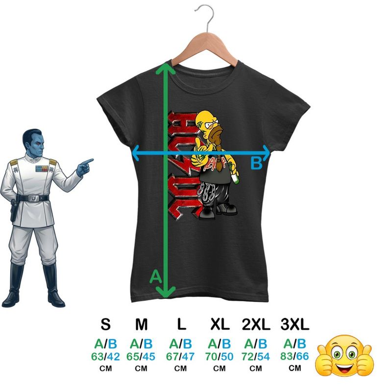 Fashion, accesorii si bijuterii - Femei - Imbracaminte femei - Tricouri si topuri femei - Tricou Femei AC/DC The Simpsons Homer ACDC Merch, negru, marime S - Infinity.ro
