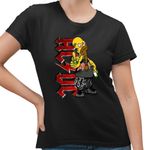 Fashion, accesorii si bijuterii - Femei - Imbracaminte femei - Tricouri si topuri femei - Tricou Femei AC/DC The Simpsons Homer ACDC Merch, negru, marime S - Infinity.ro