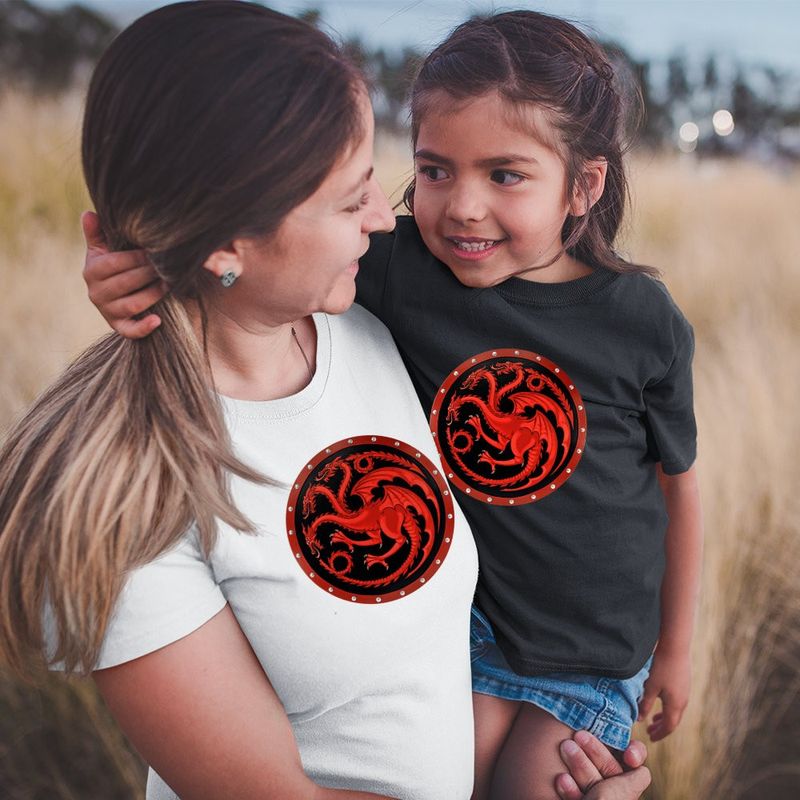 Fashion, accesorii si bijuterii - Femei - Imbracaminte femei - Tricouri si topuri femei - Tricou Femei Game of Thrones Targaryen Sigil, negru, marime S - Infinity.ro