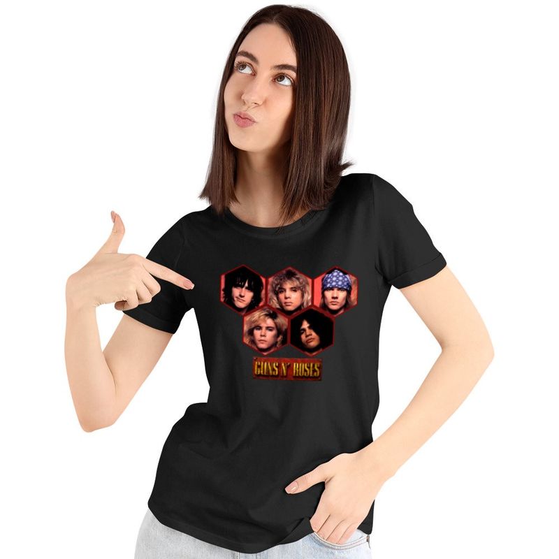 Fashion, accesorii si bijuterii - Femei - Imbracaminte femei - Tricouri si topuri femei - Tricou Femei Guns N Roses Party Merch, negru, marime S - Infinity.ro