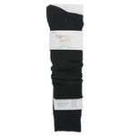 Fashion, accesorii si bijuterii - Femei - Lenjerie si pijamale femei - Sosete si ciorapi femei - Sosete lungi negre cu dungi reliefate pentru femei - Infinity.ro