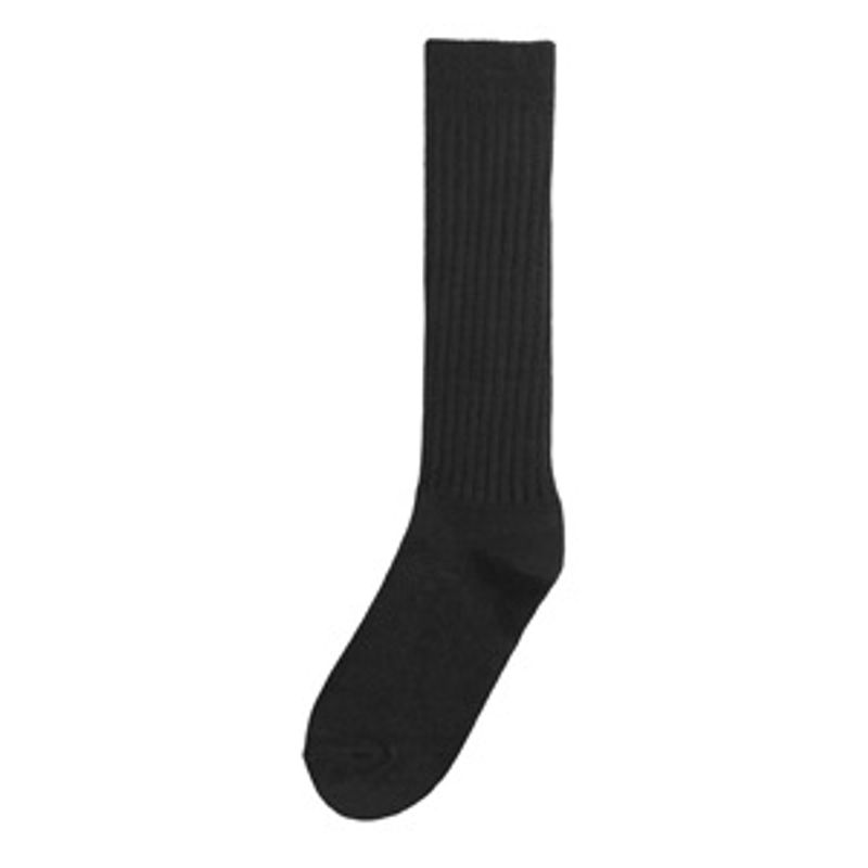Fashion, accesorii si bijuterii - Femei - Lenjerie si pijamale femei - Sosete si ciorapi femei - Sosete lungi negre cu dungi reliefate pentru femei - Infinity.ro