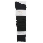 Fashion, accesorii si bijuterii - Femei - Lenjerie si pijamale femei - Sosete si ciorapi femei - Sosete lungi negre cu dungi reliefate pentru femei - Infinity.ro