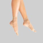 Fashion, accesorii si bijuterii - Femei - Lenjerie si pijamale femei - Sosete si ciorapi femei - Sosete scurte pentru femei, 20 DEN, Culoarea pielii, 2 perechi - Infinity.ro