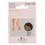 Fashion, accesorii si bijuterii - Femei - Lenjerie si pijamale femei - Sosete si ciorapi femei - Sosete scurte pentru femei, 20 DEN, Culoarea pielii, 2 perechi - Infinity.ro