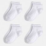 Fashion, accesorii si bijuterii - Copii - Lenjerie si pijamale copii - Sosete si dresuri copii - Set de Sosete Scurte Albe din Bumbac pentru Copii - Infinity.ro