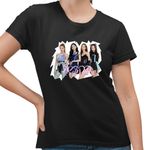 Fashion, accesorii si bijuterii - Femei - Imbracaminte femei - Tricouri si topuri femei - Tricou Femei Aespa Party Kpop Merch, negru, marime S - Infinity.ro