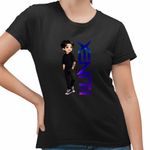 Fashion, accesorii si bijuterii - Femei - Imbracaminte femei - Tricouri si topuri femei - Tricou Femei Xenith DJ Kpop Anime, negru, marime S - Infinity.ro
