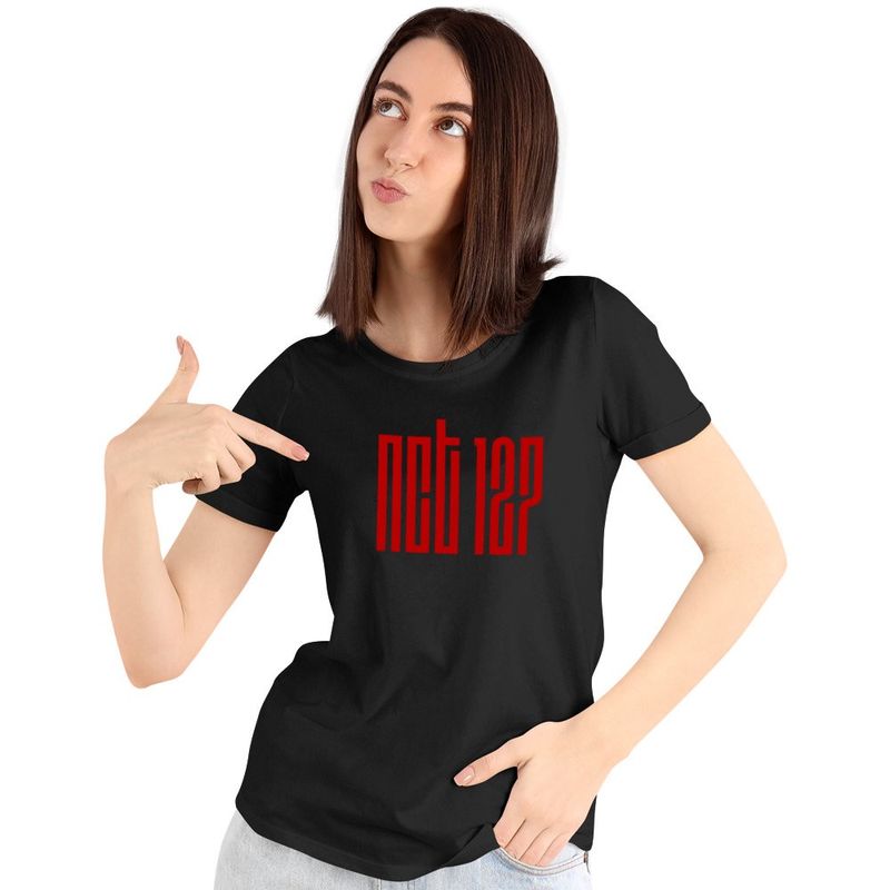 Fashion, accesorii si bijuterii - Femei - Imbracaminte femei - Tricouri si topuri femei - Tricou Femei NCT 127 Merch Kpop, negru, marime S - Infinity.ro