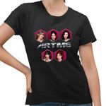 Fashion, accesorii si bijuterii - Femei - Imbracaminte femei - Tricouri si topuri femei - Tricou Femei Artms Cool Vibe Kpop Merch, negru, marime S - Infinity.ro