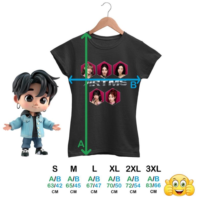 Fashion, accesorii si bijuterii - Femei - Imbracaminte femei - Tricouri si topuri femei - Tricou Femei Artms Cool Vibe Kpop Merch, negru, marime S - Infinity.ro
