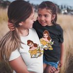 Fashion, accesorii si bijuterii - Femei - Imbracaminte femei - Tricouri si topuri femei - Tricou Femei Frumoasa si Bestia Lumanar, negru, marime S - Infinity.ro